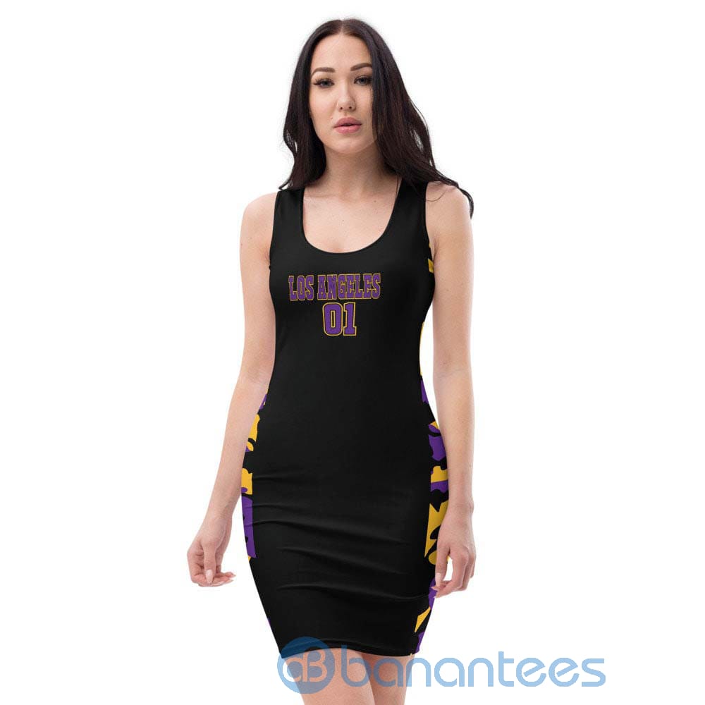custom-name-home-team-los-angeles-fashion-racerback-dress-for-women-2-tKBH1.jpg Custom Name Home Team Los Angeles Fashion Racerback Dress For Women Product Photo