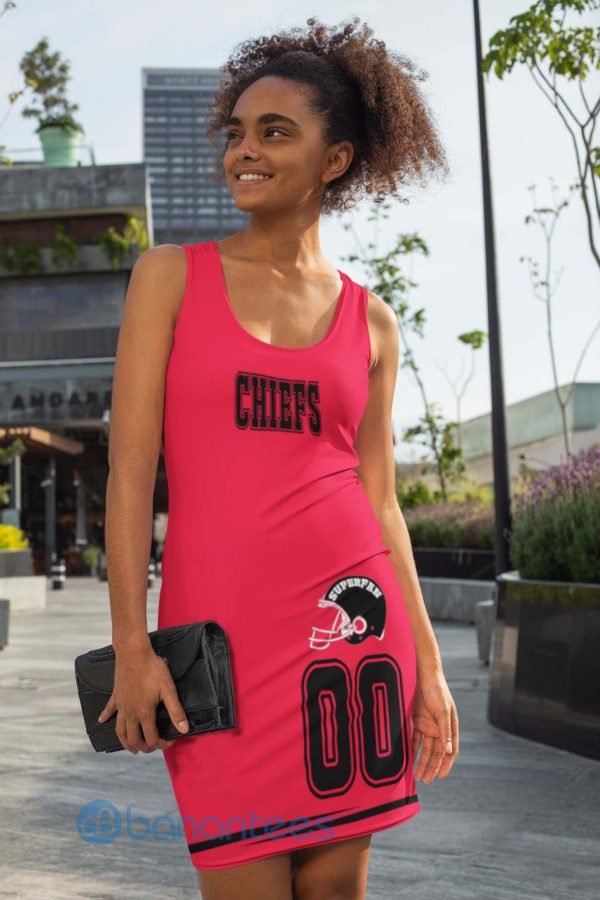 Custom Name Kansas City Themed Superfan Chiefs Racerback Dress Product Photo