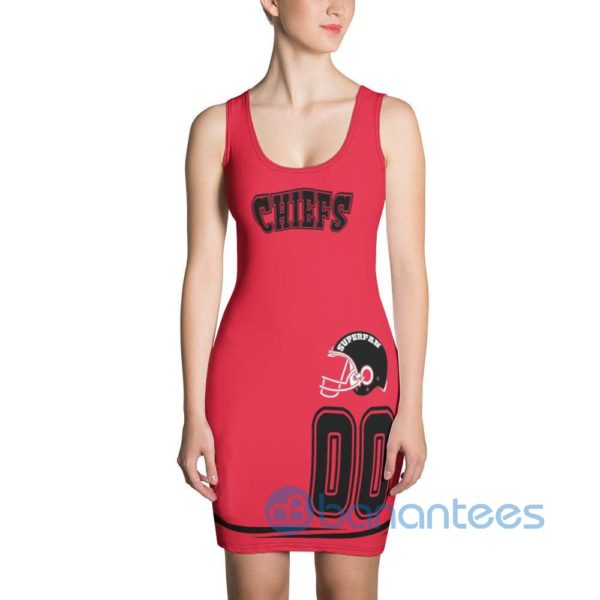 Custom Name Kansas City Themed Superfan Chiefs Racerback Dress Product Photo