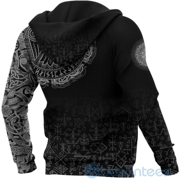 Custom Viking Celtic Raven Tattoo All Over Printed 3D Hoodie Product Photo