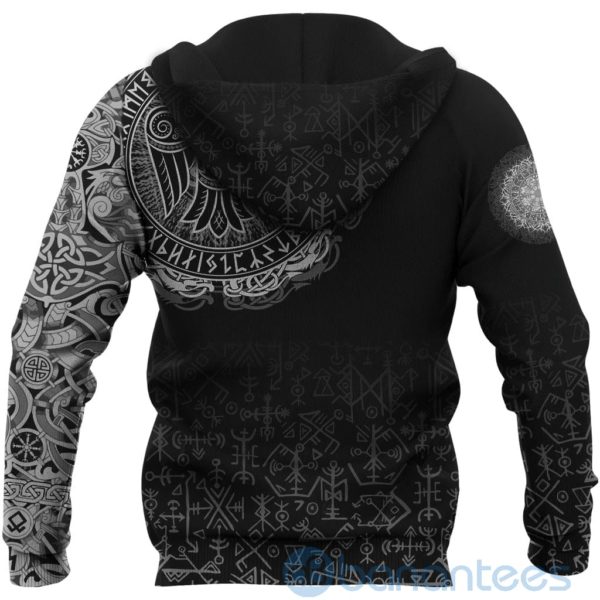 Custom Viking Celtic Raven Tattoo All Over Printed 3D Hoodie Product Photo