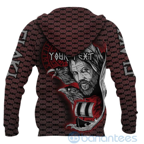 Custom Viking Floki Valknut Viking Pattern All Over Printed 3D Hoodie Product Photo