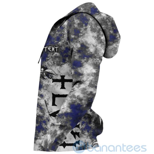 Custom Viking Floki Valknut Viking Pattern Blue All Over Printed 3D Hoodie Product Photo
