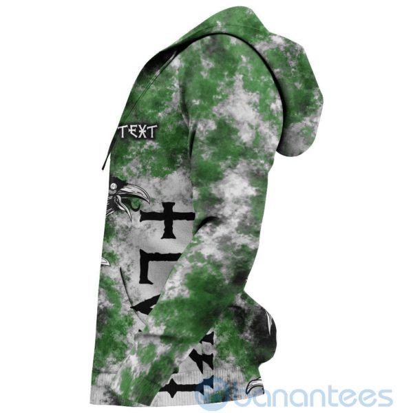 Custom Viking Floki Valknut Viking Pattern Green All Over Printed 3D Hoodie Product Photo