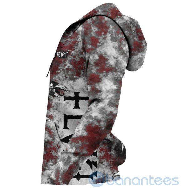 Custom Viking Floki Valknut Viking Pattern Red All Over Printed 3D Hoodie Product Photo