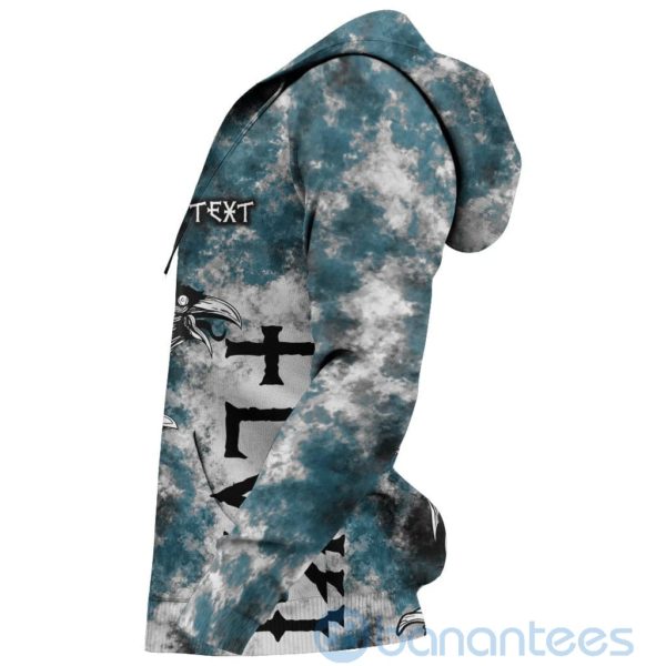 Custom Viking Floki Valknut Viking Pattern Turquoise All Over Printed 3D Hoodie Product Photo