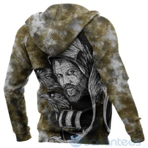 Custom Viking Floki Valknut Viking Pattern Yellow All Over Printed 3D Hoodie Product Photo