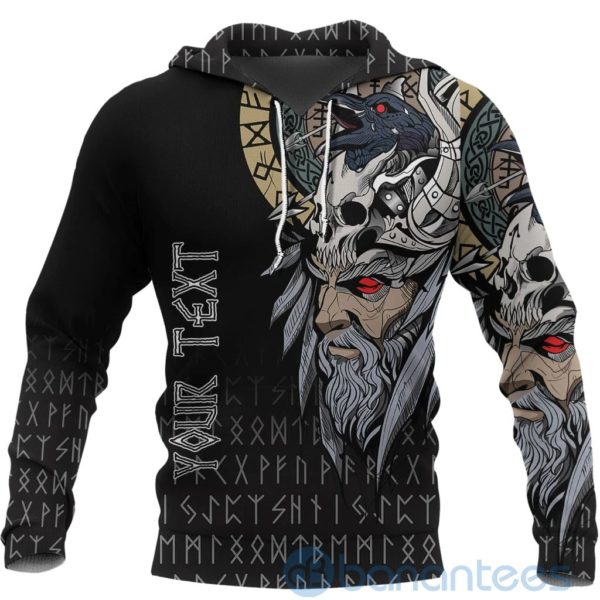 Custom Viking Odin Raven All Over Printed 3D Hoodie Product Photo