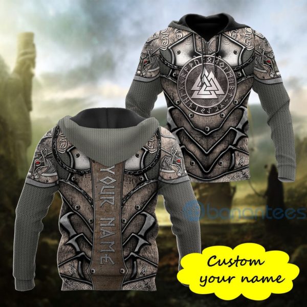 Custom Viking Valknut All Over Printed 3D Hoodie Product Photo