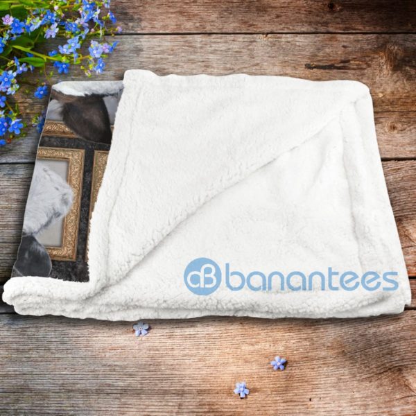 Cute Cattle Cow Design Sherpa Blanket Product Photo