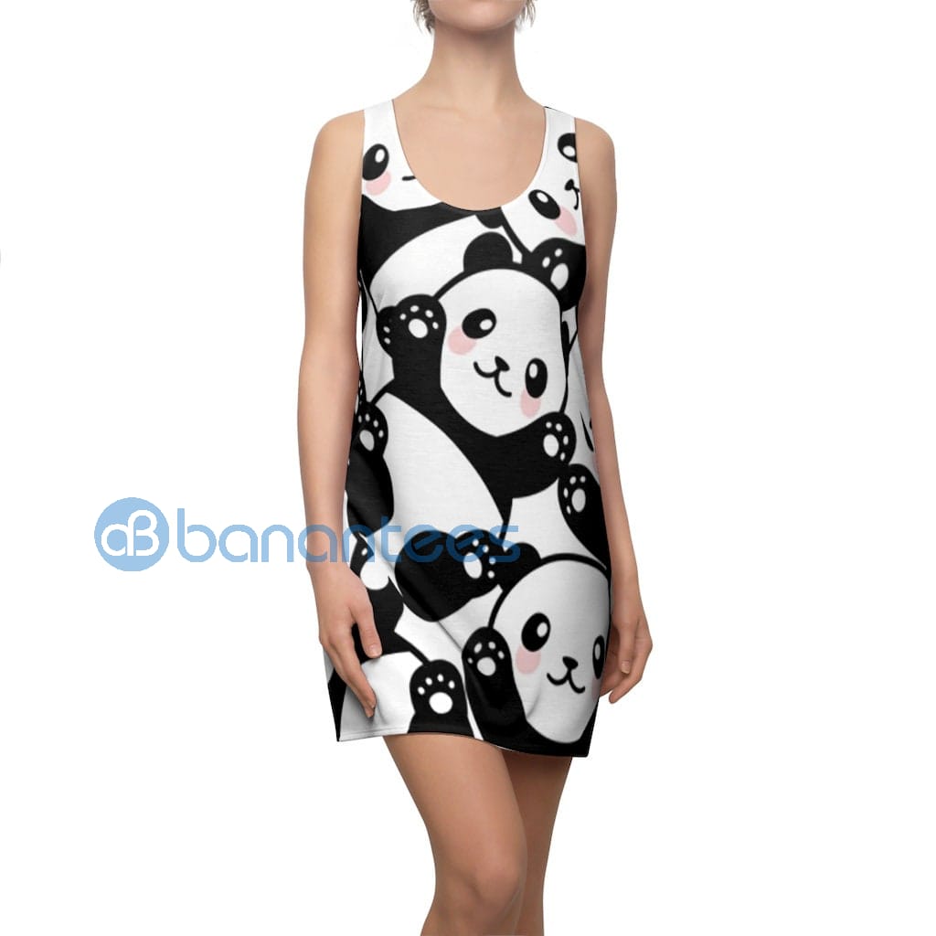 cute-panda-bear-pattern-black-and-white-racerback-dress-1-XsBwd.jpg Cute Panda Bear Pattern Black And White Racerback Dress Product Photo