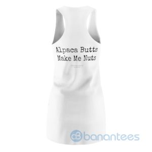 Cute Sheep Line Art Design White Racerback Dressn For Women Product Photo