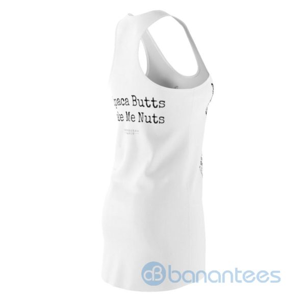 Cute Sheep Line Art Design White Racerback Dressn For Women Product Photo