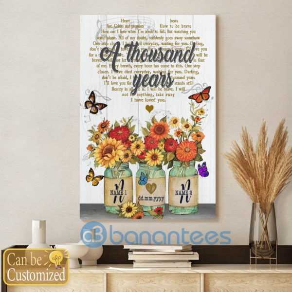 Cutomized A Thousand Years Couple Flowers Wall Art Canvas Product Photo
