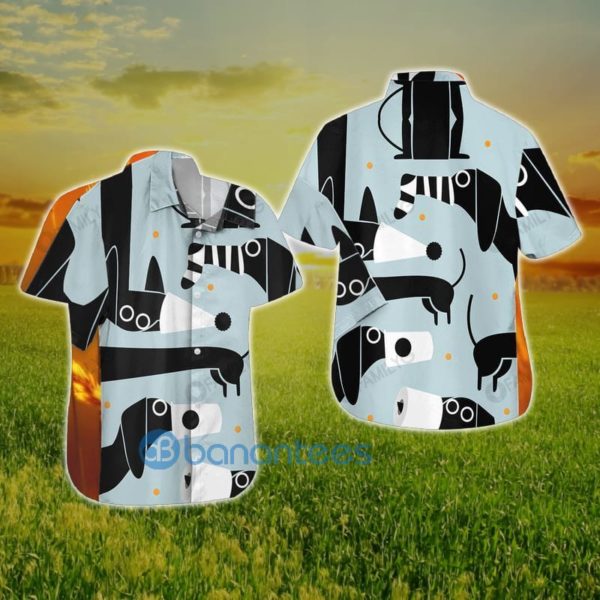 Dachshund Dog Shirt Funny Shapes Dog Hawaiian Shirt Summer Hawaiian Product Photo