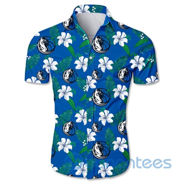 Dallas Mavericks Small Flowers Short Sleeves Hawaiian Shirt Product Photo