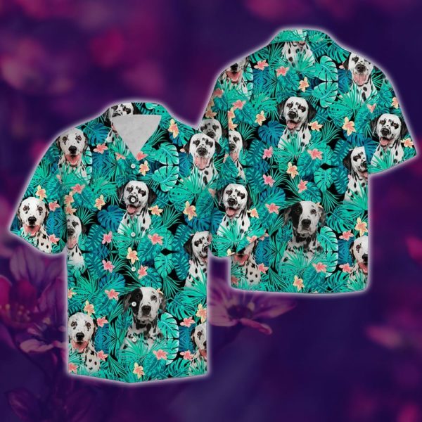Dalmatian Tropical Hawaii Shirt Summer Hawaiian Product Photo