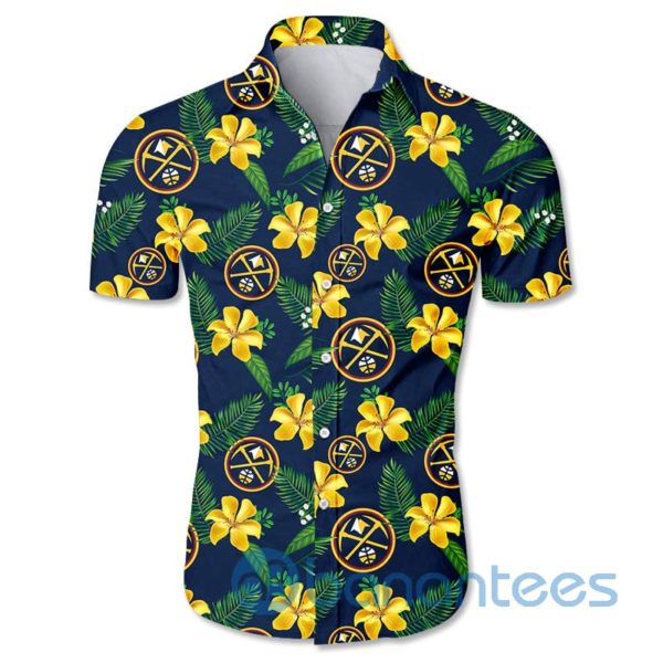 Denver Nuggets Small Flowers Short Sleeves Hawaiian Shirt Product Photo