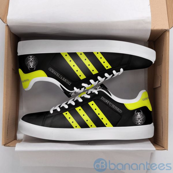 Disturbed Black Low Top Skate Shoes Product Photo