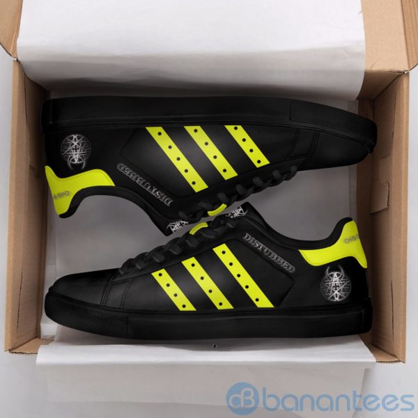 Disturbed Black Low Top Skate Shoes Product Photo