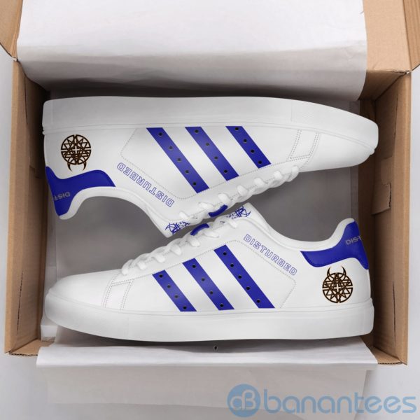 Disturbed White Low Top Skate Shoes Product Photo