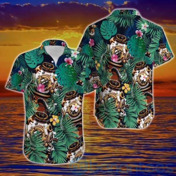 Diving Hard Hat Hawaiian Shirt Product Photo