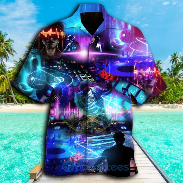 DJ Shirt Mixing DJ Tonight Music Hawaiian Shirt Summer Hawaiian Product Photo