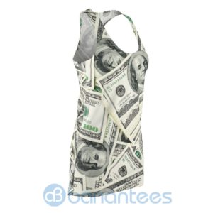 Dollar Money Full Printed Racerback Dress For Women Product Photo