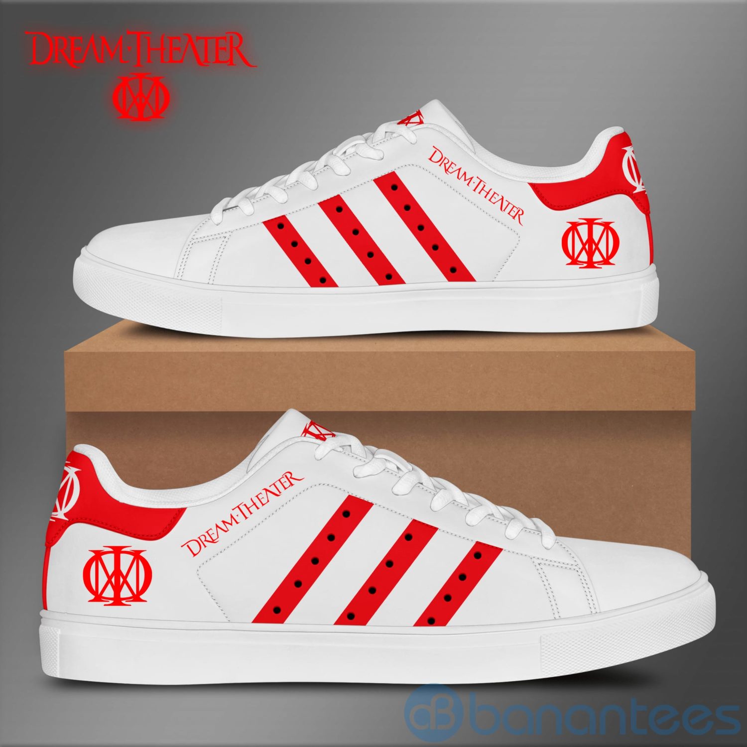 dream-theater-red-striped-white-low-top-skate-shoes-1-j6GE2.jpg Dream Theater Red Striped White Low Top Skate Shoes Product Photo