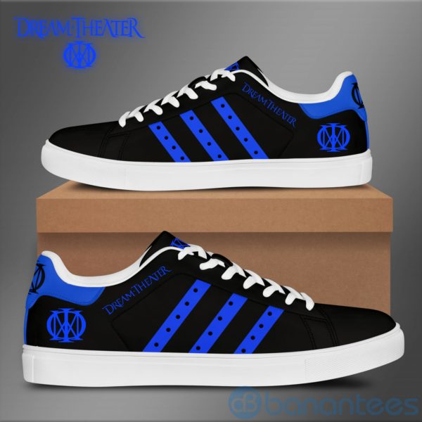 Dream Theater Royal Striped Black Low Top Skate Shoes Product Photo