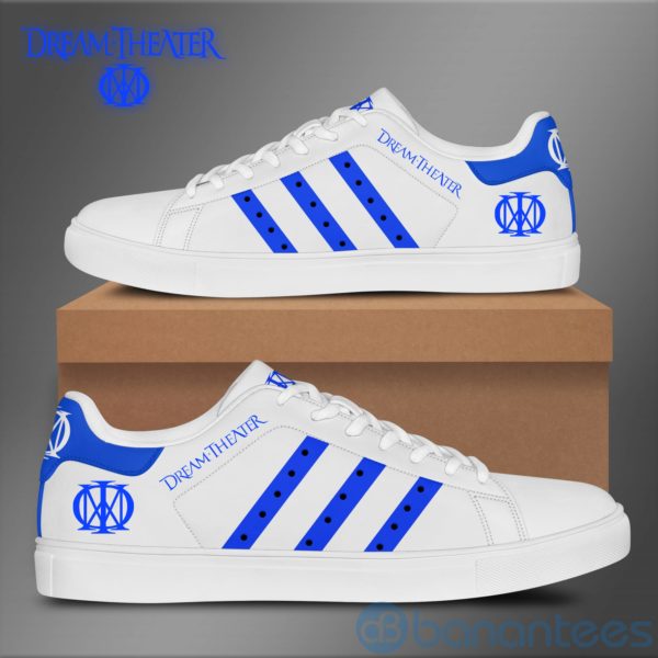 Dream Theater Royal Striped White Low Top Skate Shoes Product Photo