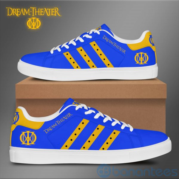 Dream Theater Yellow Striped Low Top Skate Shoes Product Photo