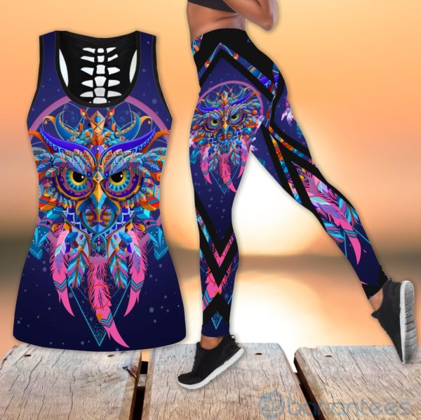 Dreamcatcher Owl Hollow Tank And Legging Outfit Product Photo