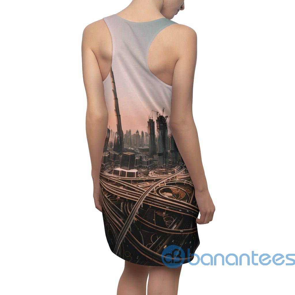 dubai-skyline-all-over-print-racerback-dress-for-women-7-cT9j5.jpg Dubai Skyline All Over Print Racerback Dress For Women Product Photo
