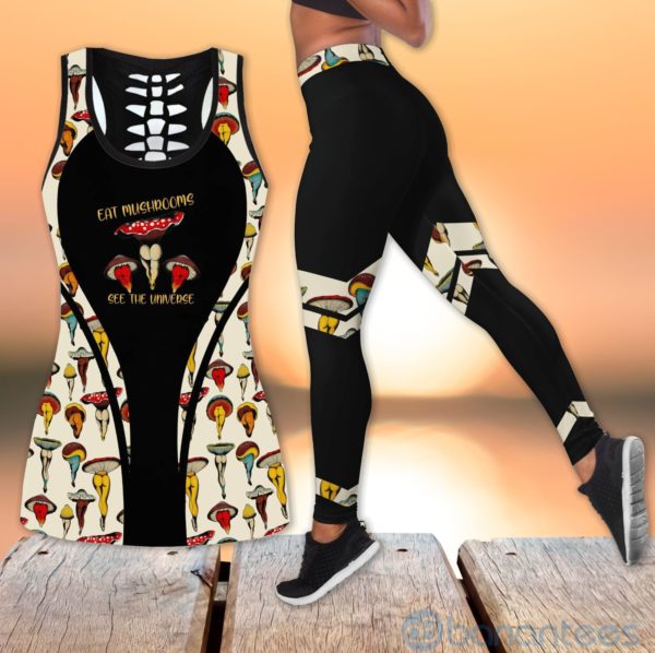 Eat Mushrooms See The Universe Hollow Tank And Legging Outfit Product Photo
