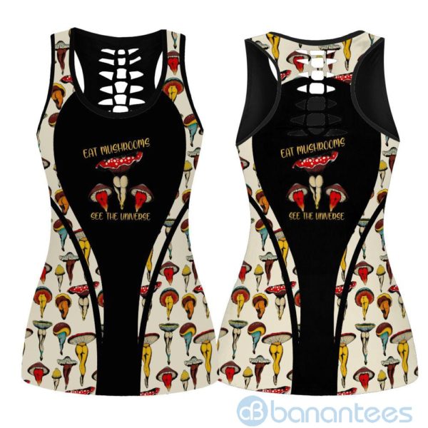 Eat Mushrooms See The Universe Hollow Tank And Legging Outfit Product Photo