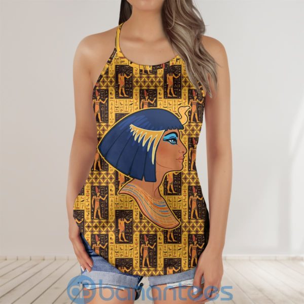 Egypt Egyptian African Pharaoh Cleopatra Criss Cross Tank Top Product Photo