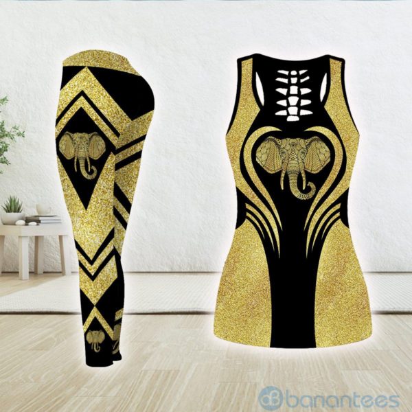 Elephant Beauty Tank Top Legging Set Outfit Product Photo