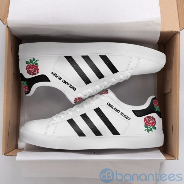 England Rugby White Low Top Skate Shoes Product Photo