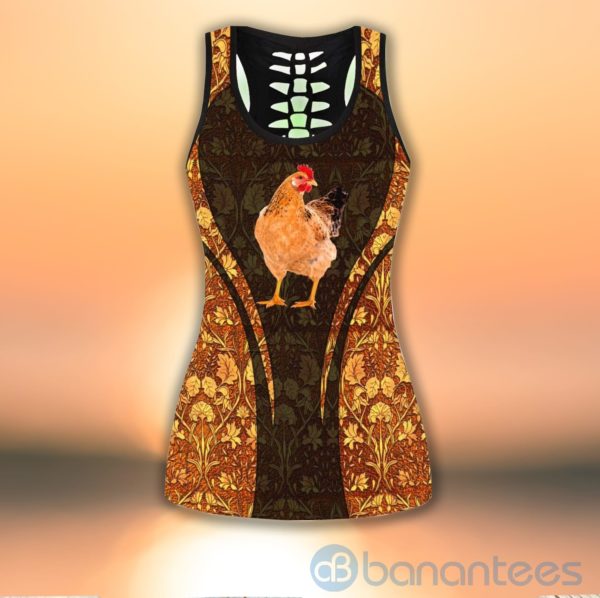 Farm Chicken Tank Top Legging Set Outfit Product Photo