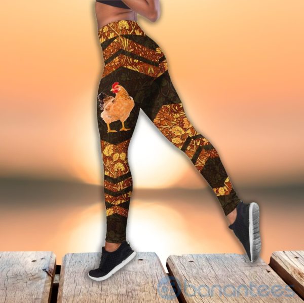 Farm Chicken Tank Top Legging Set Outfit Product Photo