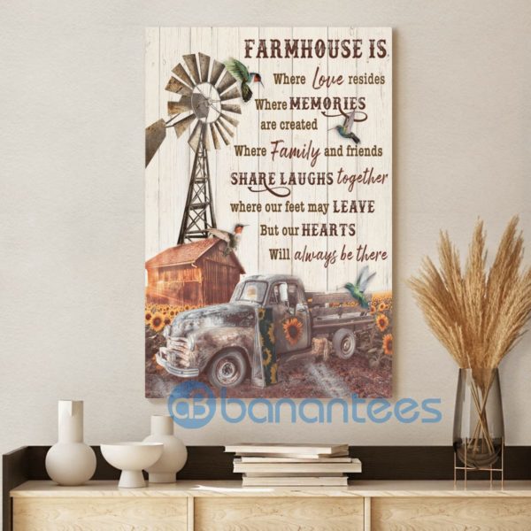Farmhouse Is Where Love Resides Wall Art Canvas Product Photo