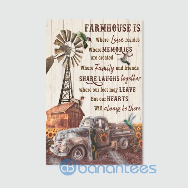 Farmhouse Is Where Love Resides Wall Art Canvas Product Photo