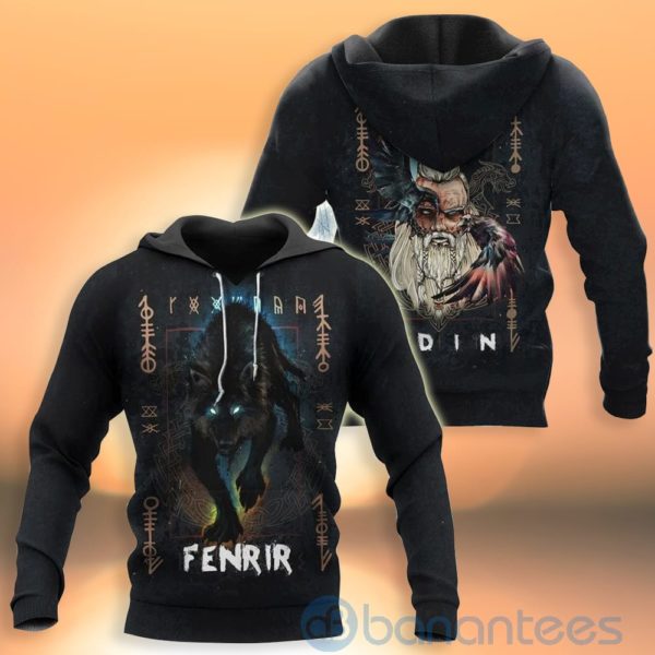 Fenrir Odin Mystery Viking Hoodie All Over Printed 3D Hoodie Product Photo