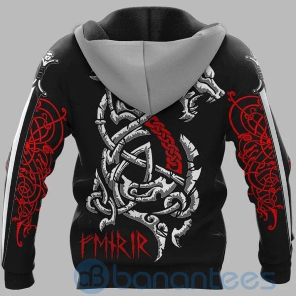 Fenrir Vegvisir Viking Hoodie All Over Printed 3D Hoodie Product Photo