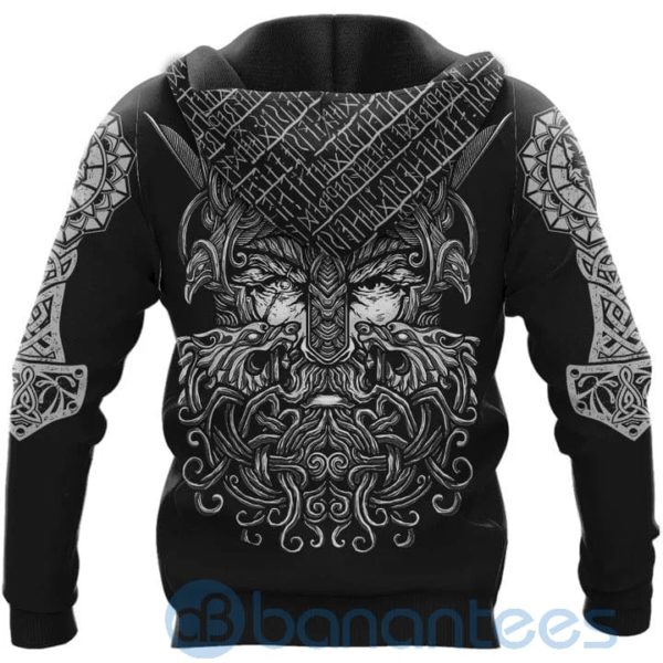 Fenrir Wolf Skull Viking Hoodie All Over Printed 3D Hoodie Product Photo