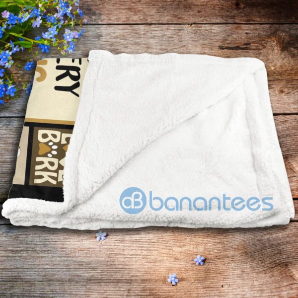 First Thing I See Every Morning Is A Basset Hound Sherpa Blanket Product Photo