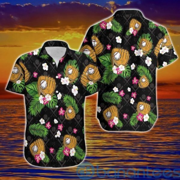 Floral Baseball Summer Tropical Hawaiian Shirt Product Photo