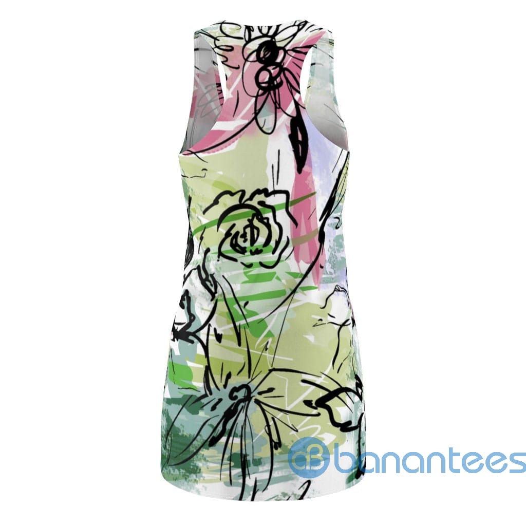 flowers-art-printed-summer-racerback-dress-for-women-2-tIUwl.jpg Flowers Art Printed Summer Racerback Dress For Women Product Photo