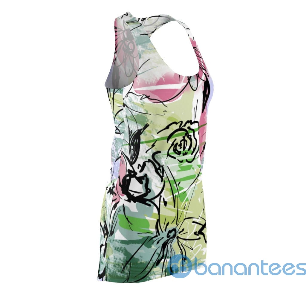 flowers-art-printed-summer-racerback-dress-for-women-3-6EprD.jpg Flowers Art Printed Summer Racerback Dress For Women Product Photo
